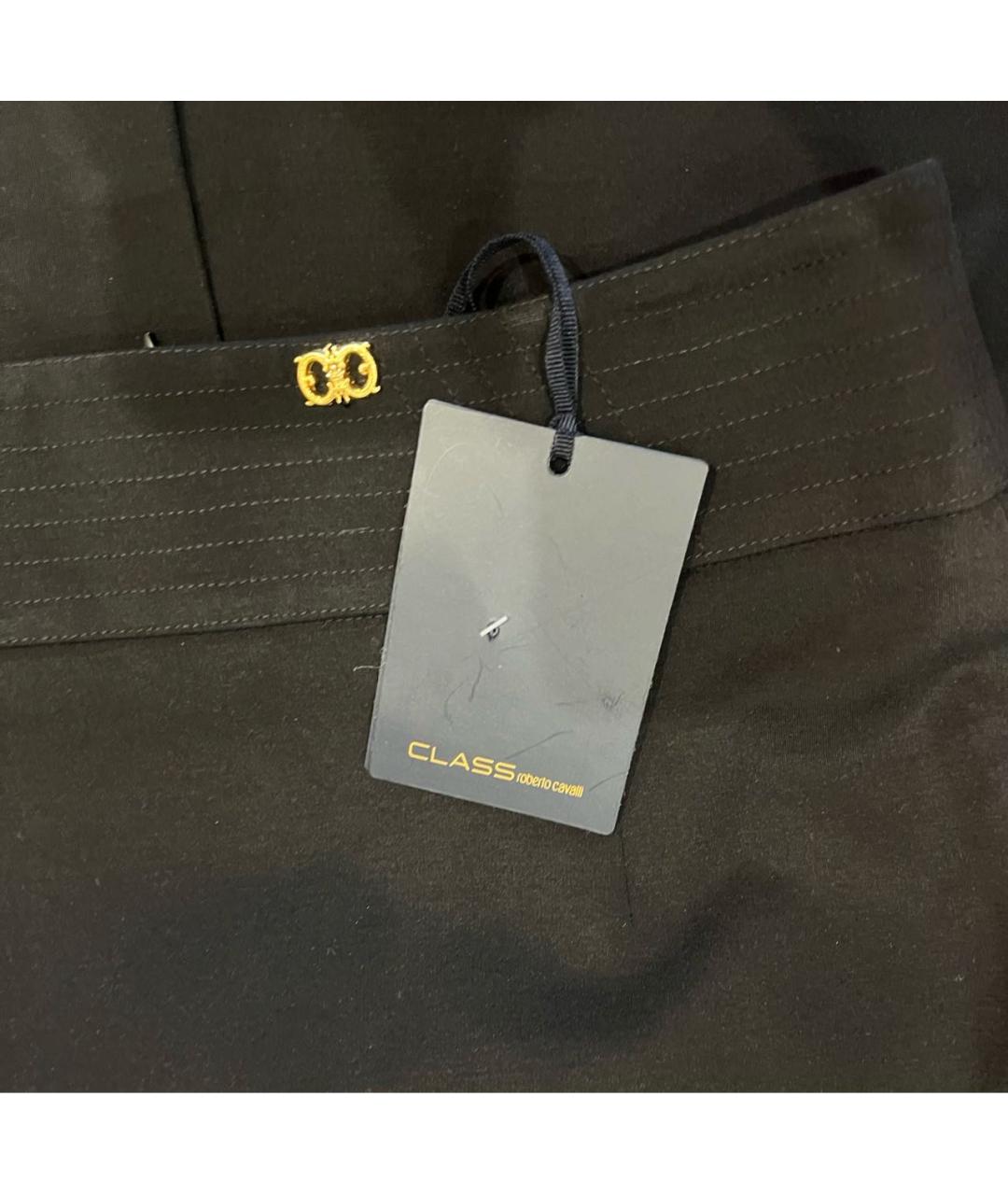 ROBERTO CAVALLI Черная вискозная юбка миди, фото 5