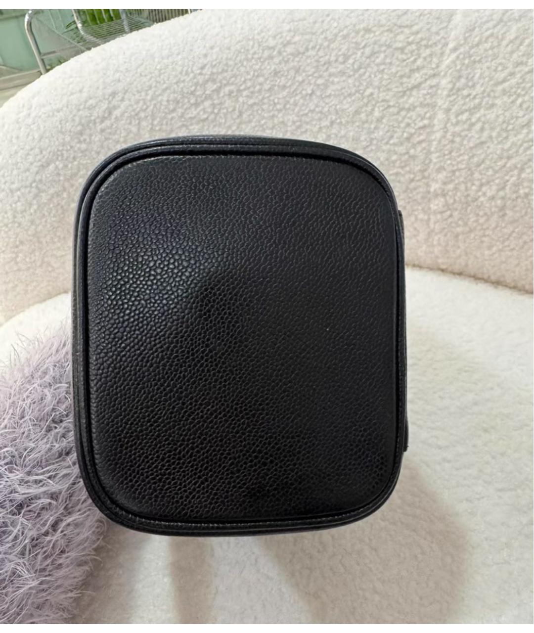 CHANEL Черная кожаная косметичка, фото 2