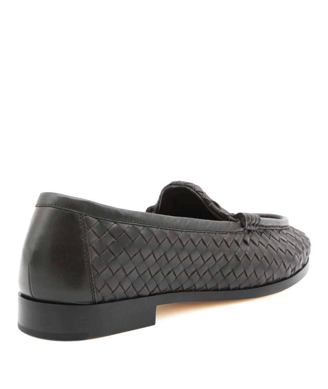 BOTTEGA VENETA Коричневые кожаные лоферы, фото 3