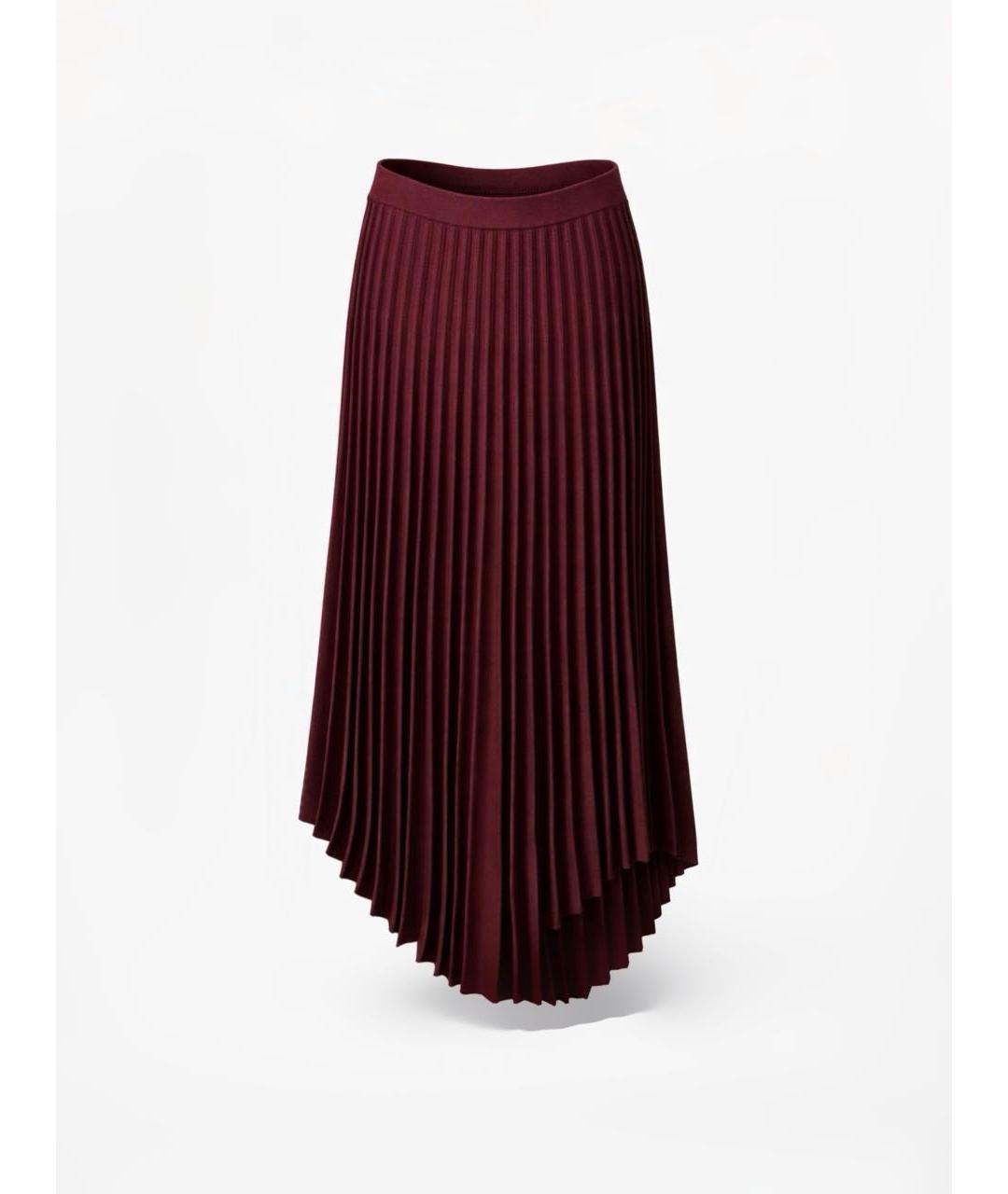 MRZ Бордовая шерстяная юбка макси, фото 5