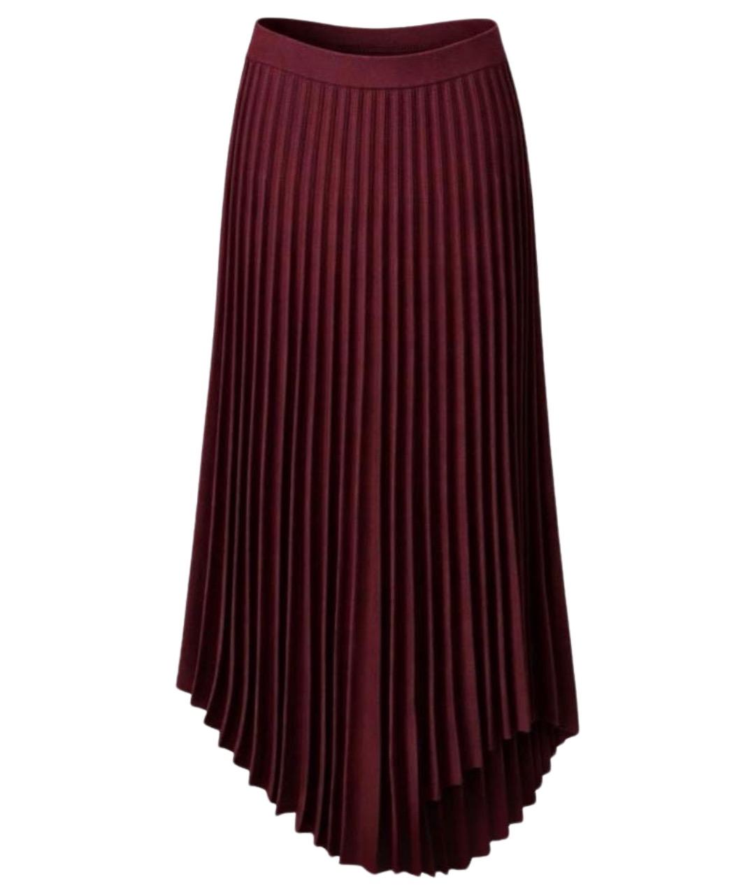 MRZ Бордовая шерстяная юбка макси, фото 1
