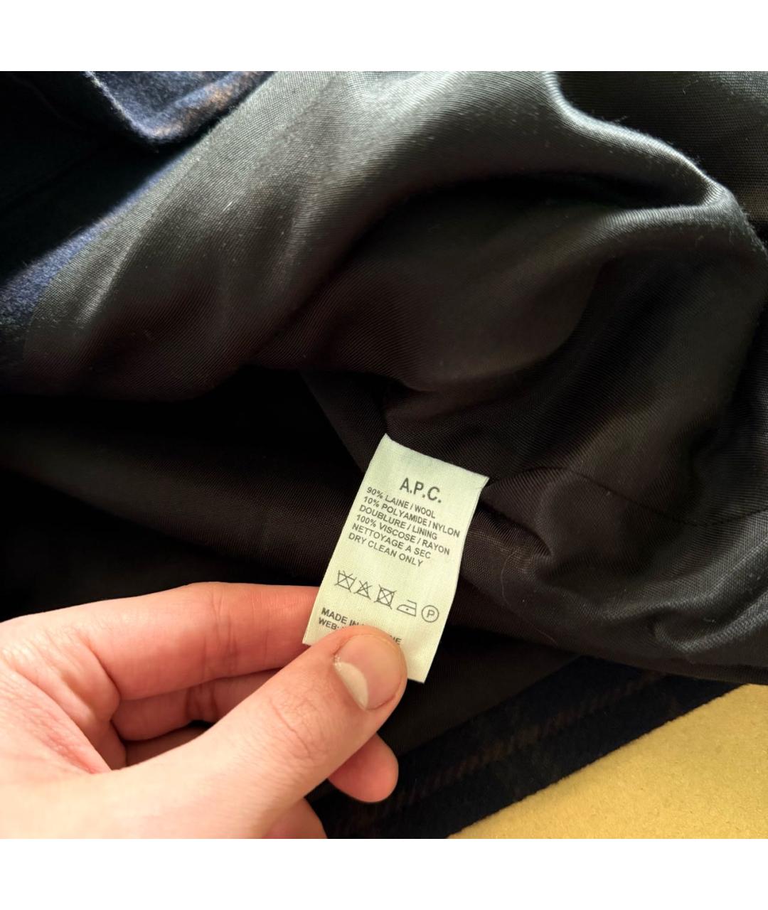 A.P.C. Мульти шерстяное пальто, фото 7