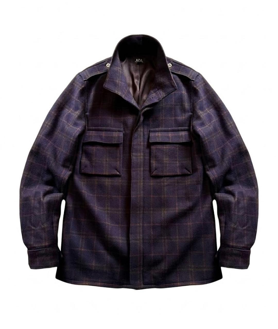 A.P.C. Мульти шерстяное пальто, фото 1