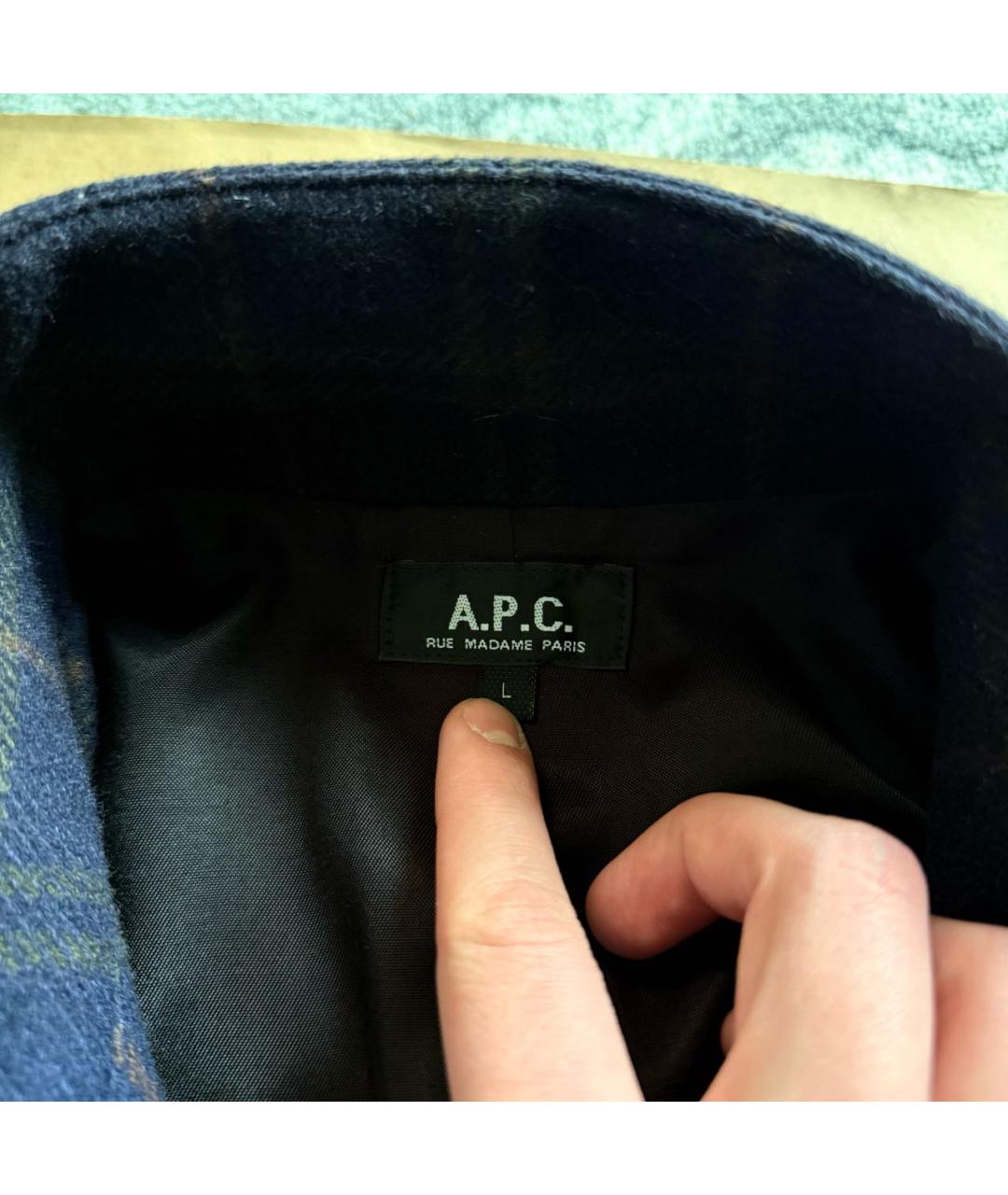 A.P.C. Мульти шерстяное пальто, фото 6