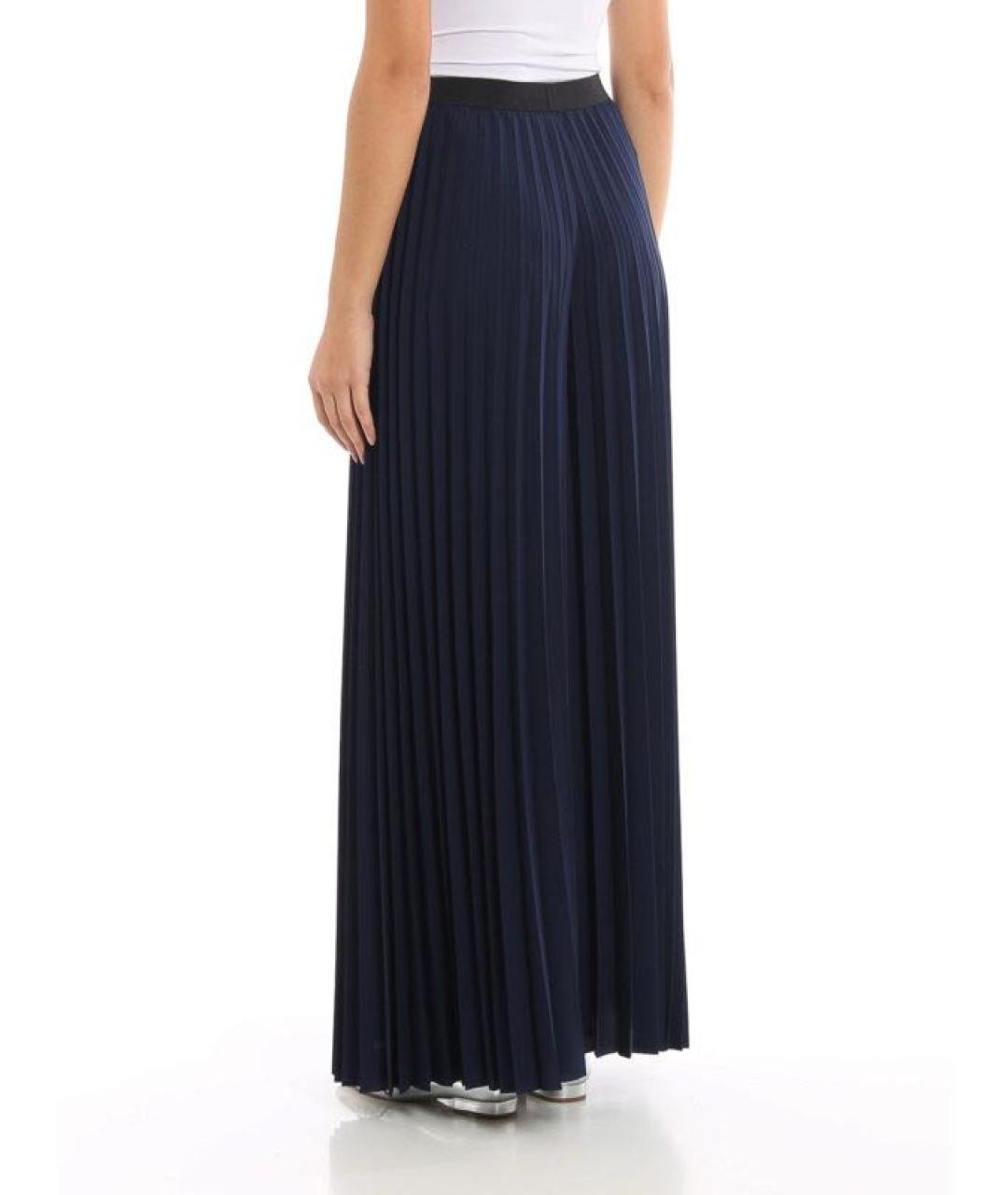 FABIANA FILIPPI Темно-синяя полиэстеровая юбка макси, фото 5