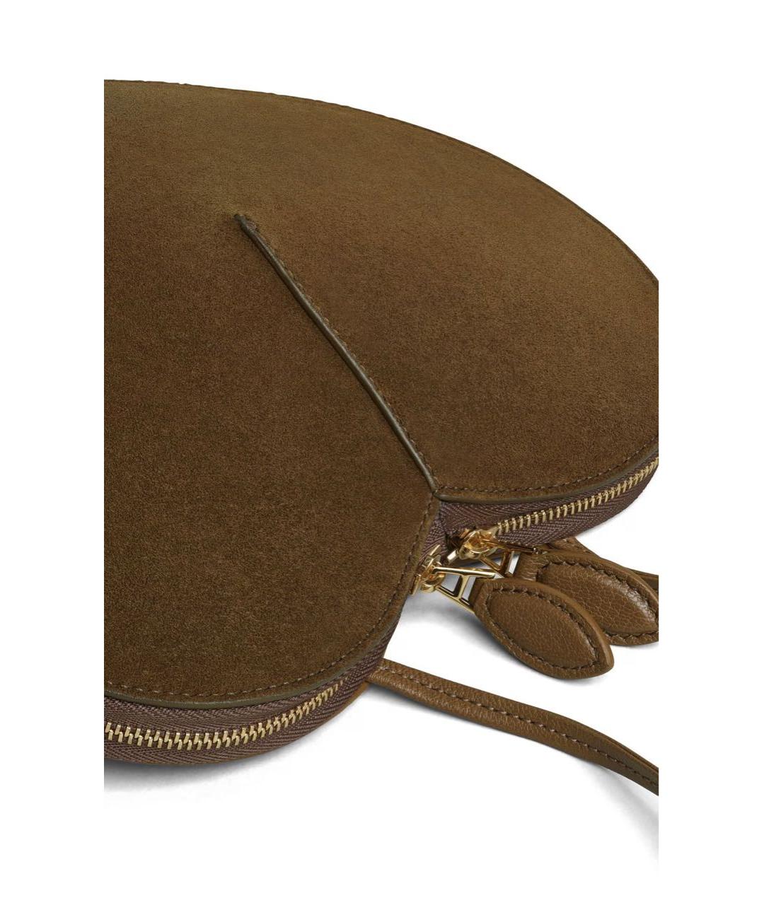 ALAIA Хаки кожаная сумка через плечо, фото 3