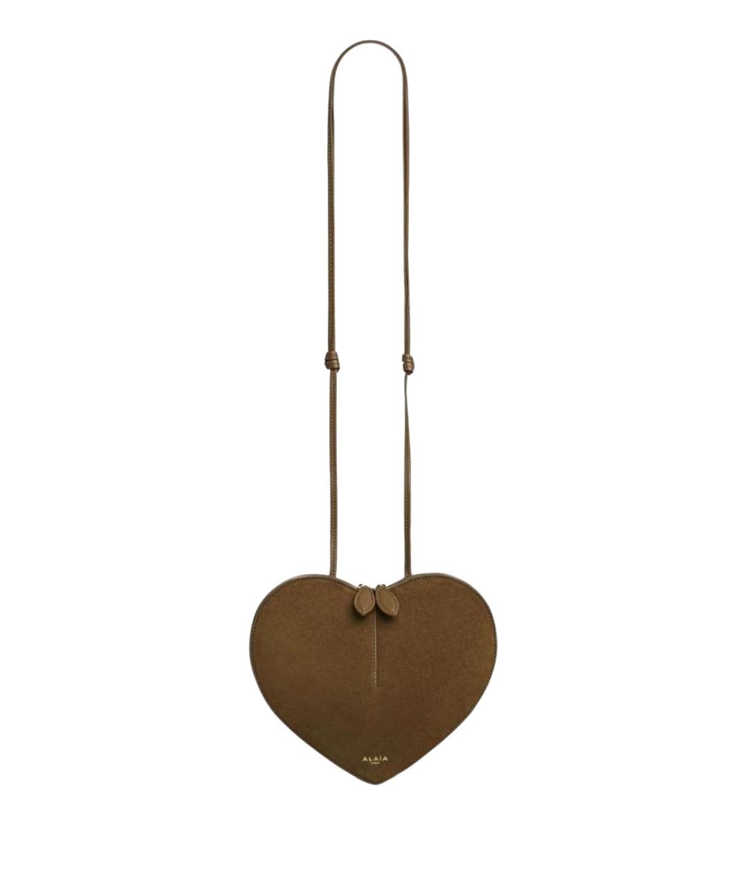 ALAIA Хаки кожаная сумка через плечо, фото 1