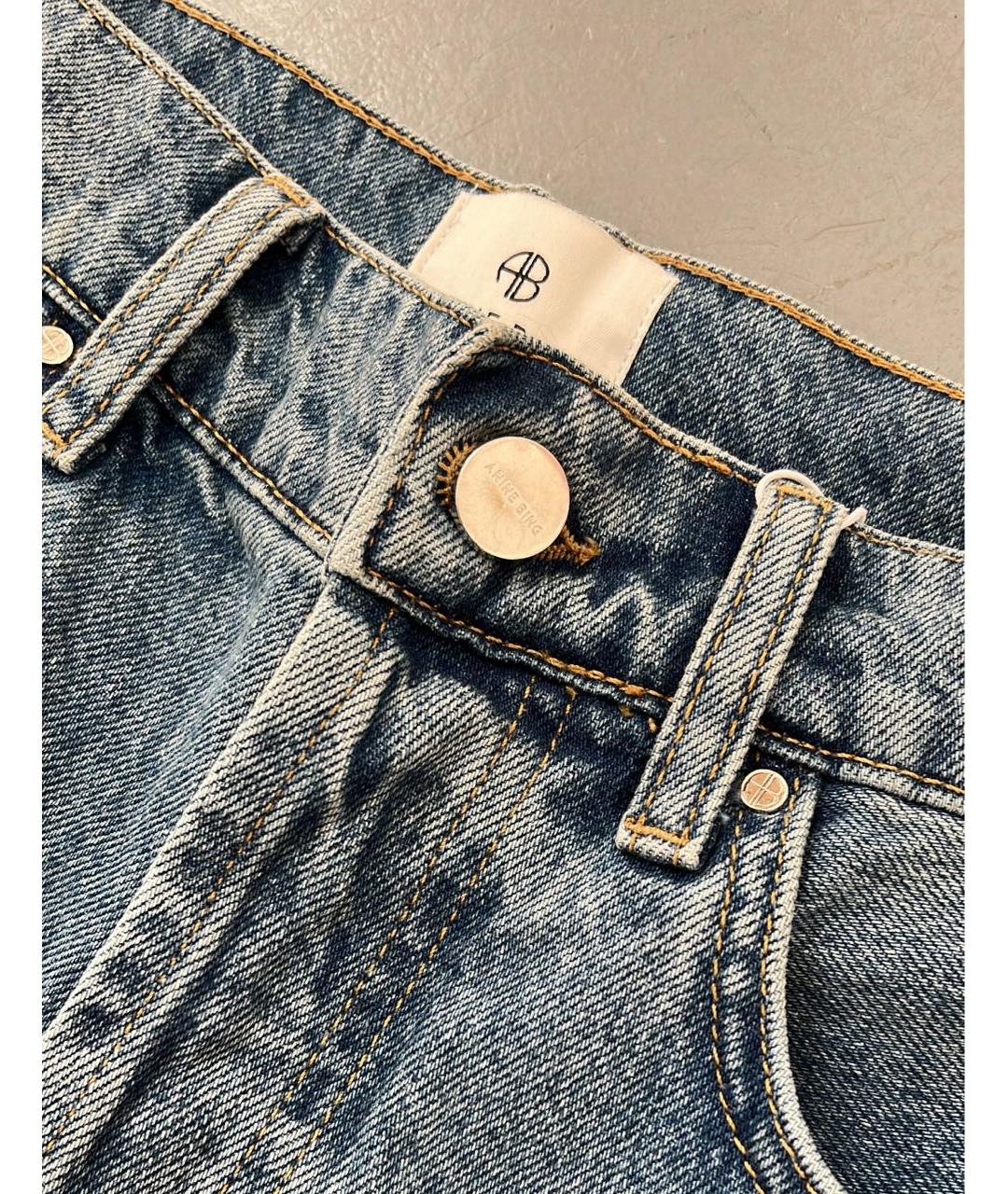 ANINE BING Голубые хлопковые шорты, фото 3