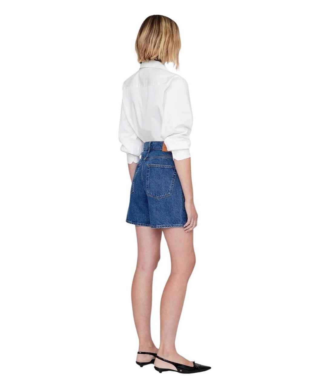 ANINE BING Голубые хлопковые шорты, фото 7