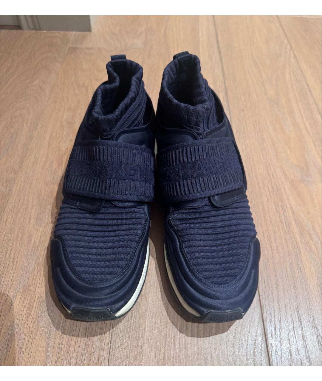 CHANEL Темно-синие кроссовки, фото 2