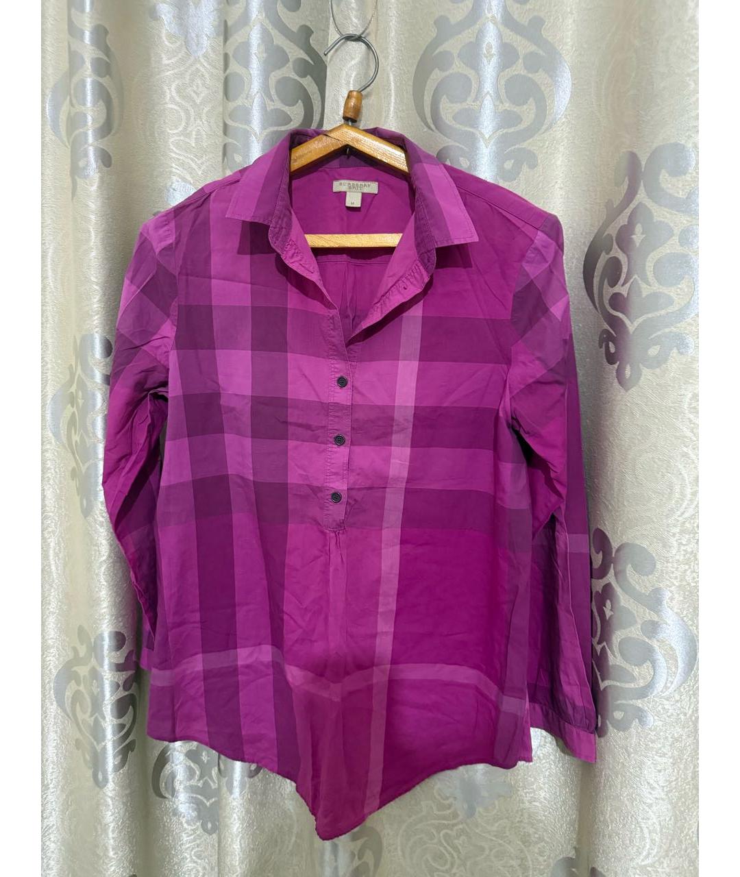 BARBARA BUI Фуксия хлопковая рубашка, фото 4
