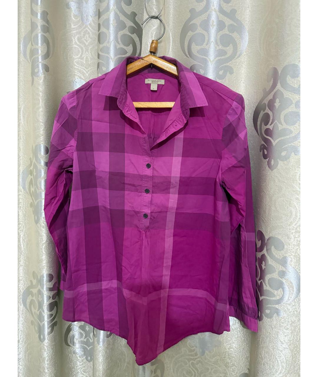 BARBARA BUI Фуксия хлопковая рубашка, фото 3