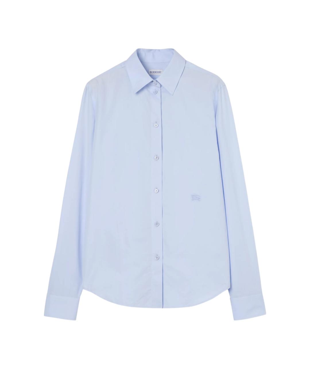 BURBERRY Синяя хлопковая рубашка, фото 1