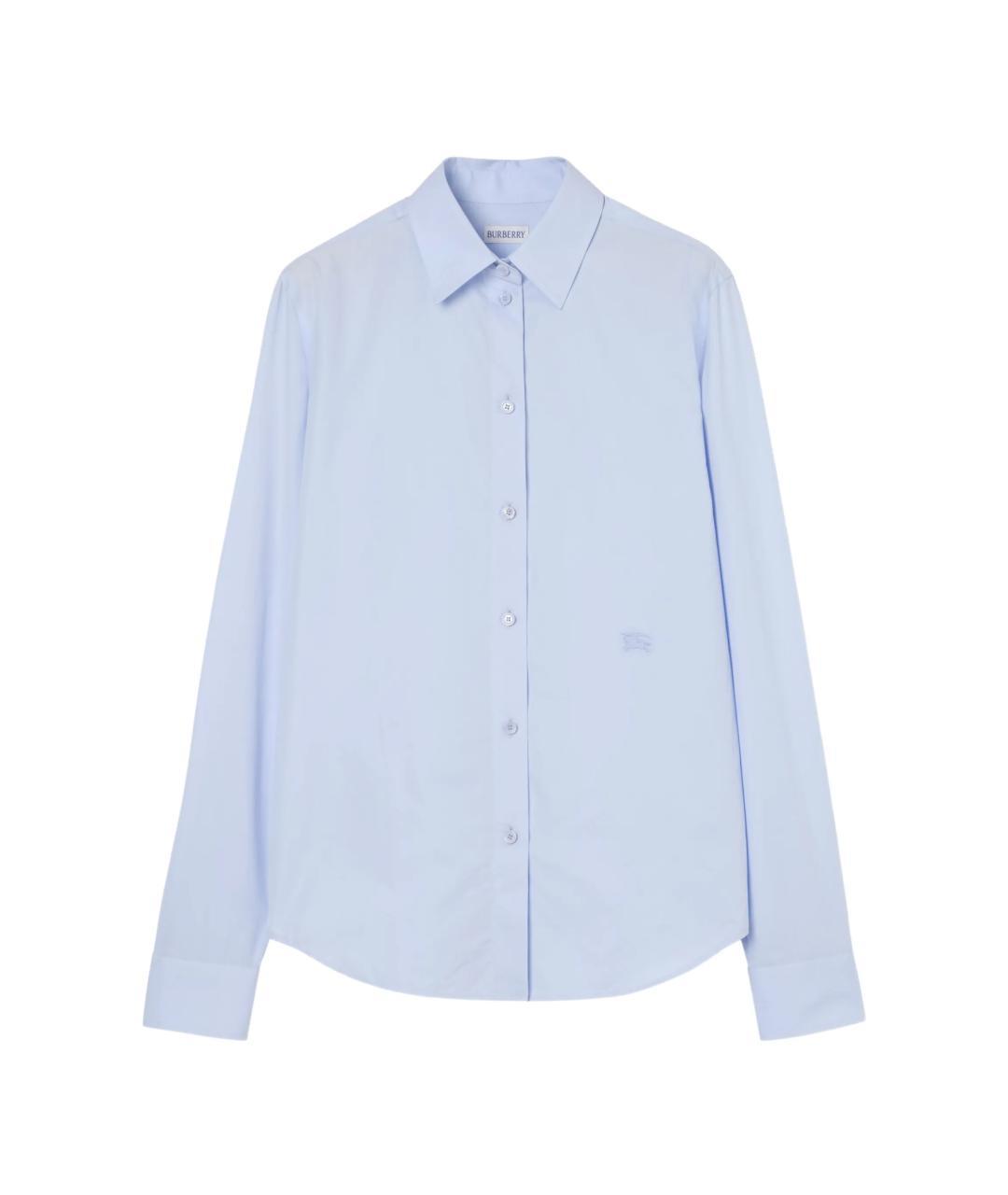 BURBERRY Синяя хлопковая рубашка, фото 3