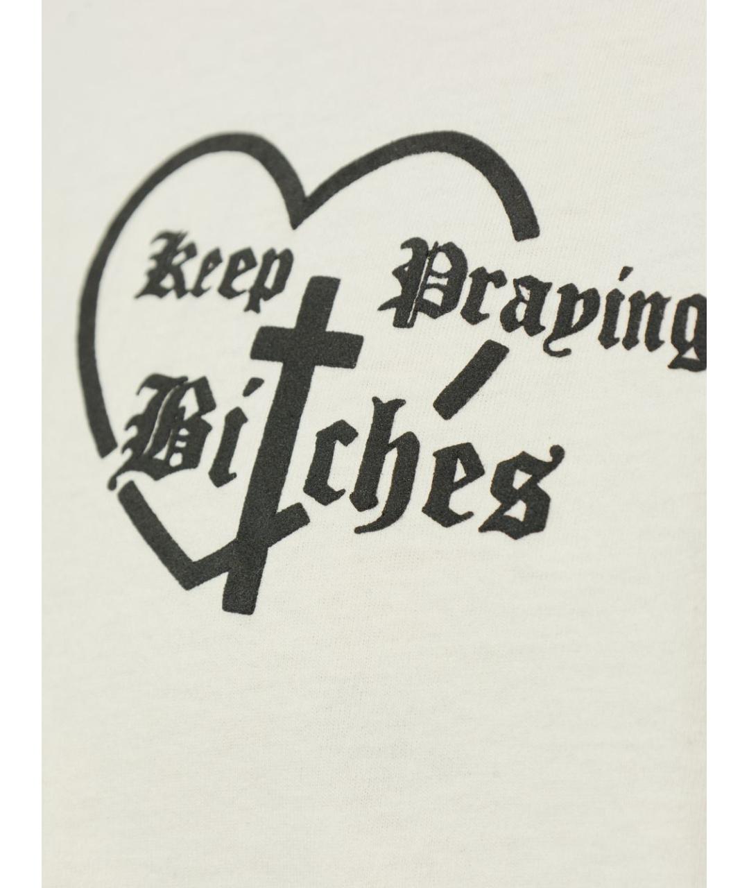 WILLY CHAVARRIA Бежевая хлопковая футболка, фото 2