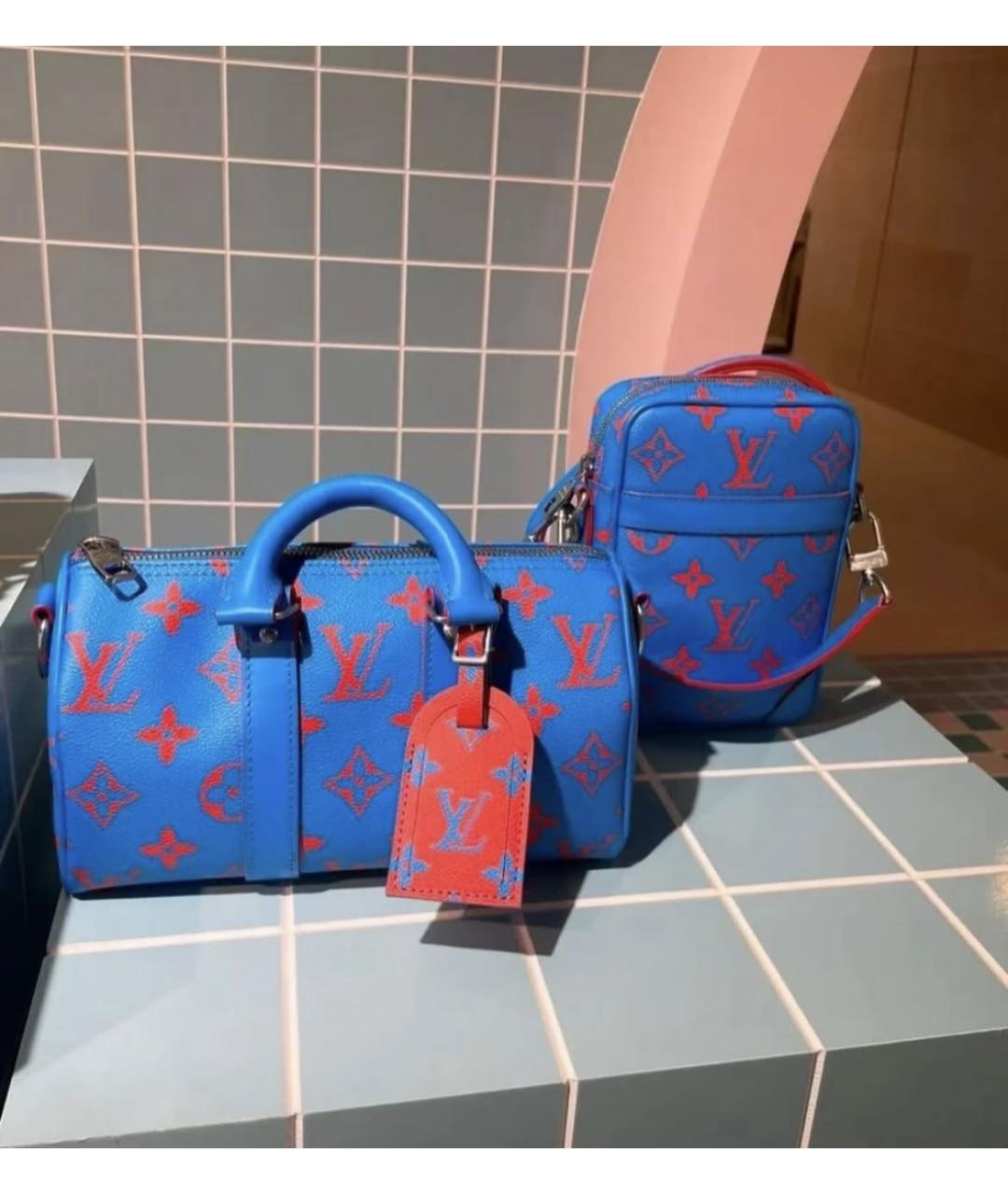 LOUIS VUITTON Голубая сумка на плечо, фото 6