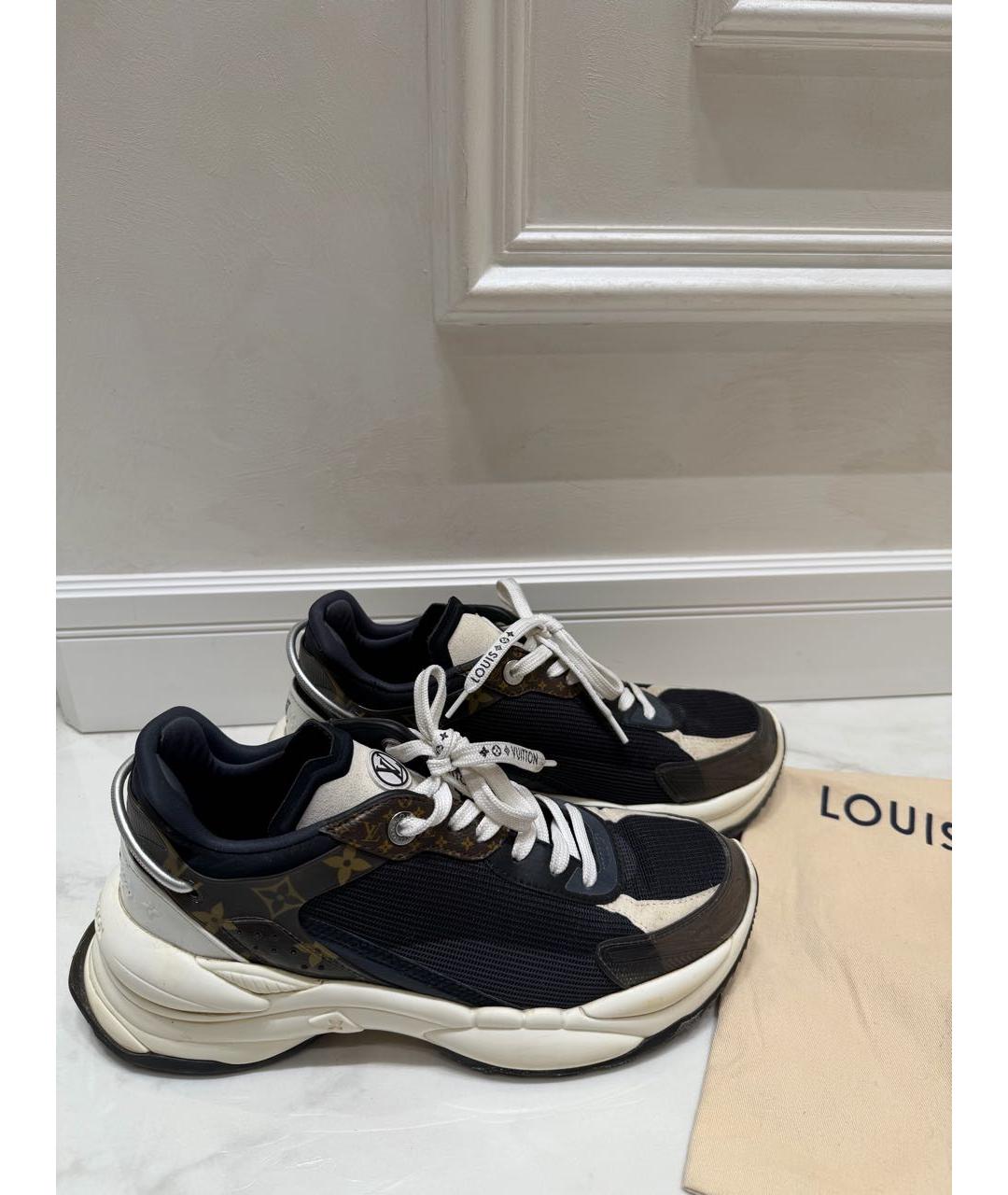 LOUIS VUITTON Бежевые текстильные кроссовки, фото 6