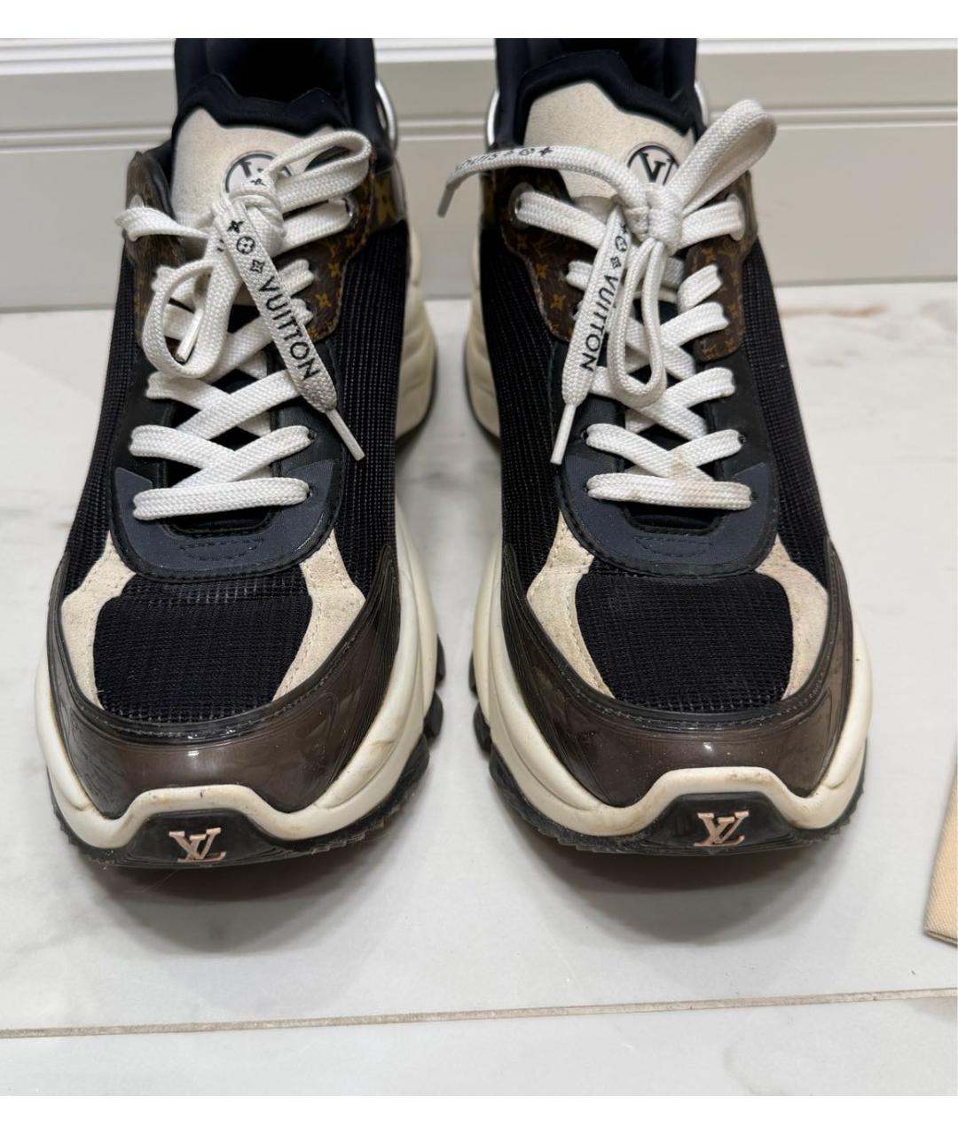 LOUIS VUITTON Бежевые текстильные кроссовки, фото 5