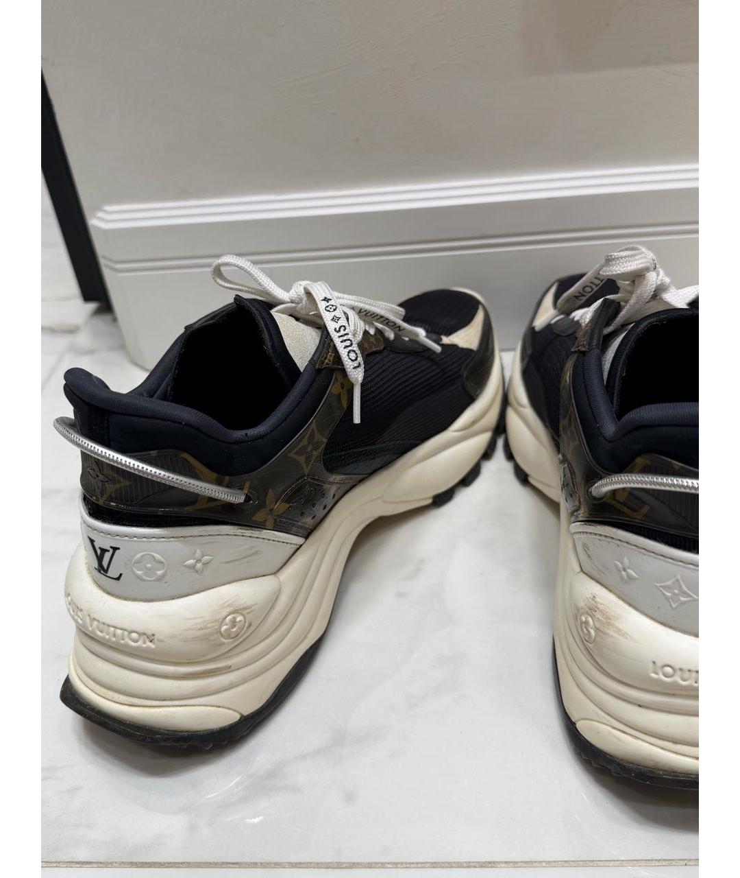 LOUIS VUITTON Бежевые текстильные кроссовки, фото 4