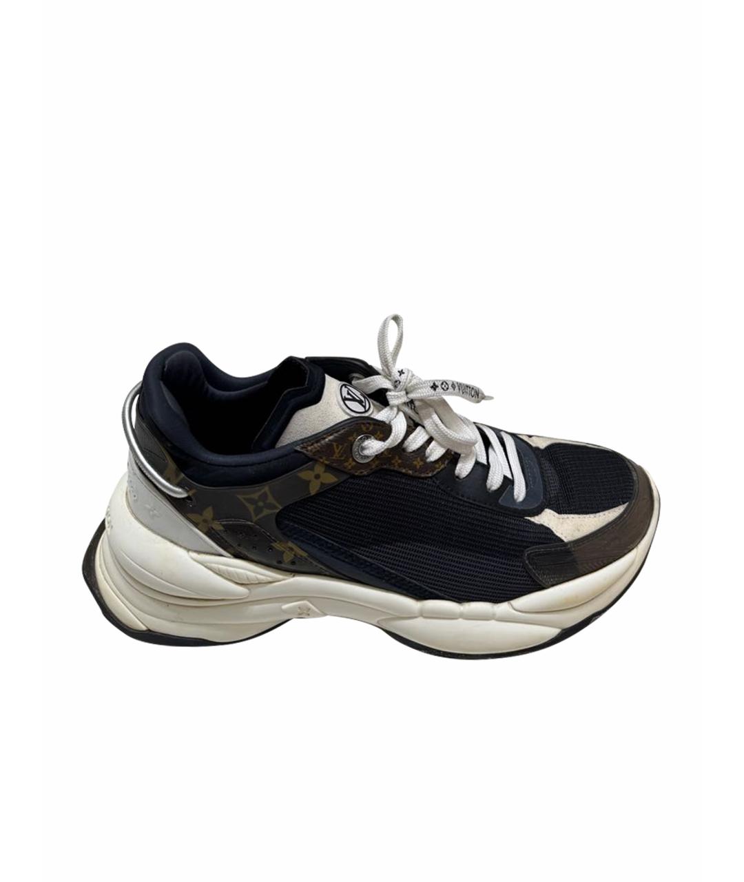 LOUIS VUITTON Бежевые текстильные кроссовки, фото 1