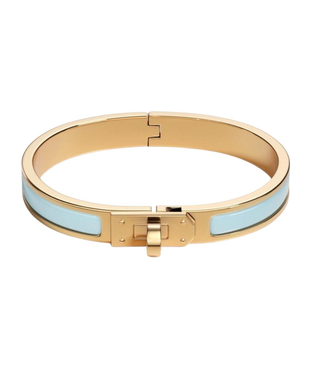 HERMES Голубой металлический браслет, фото 1