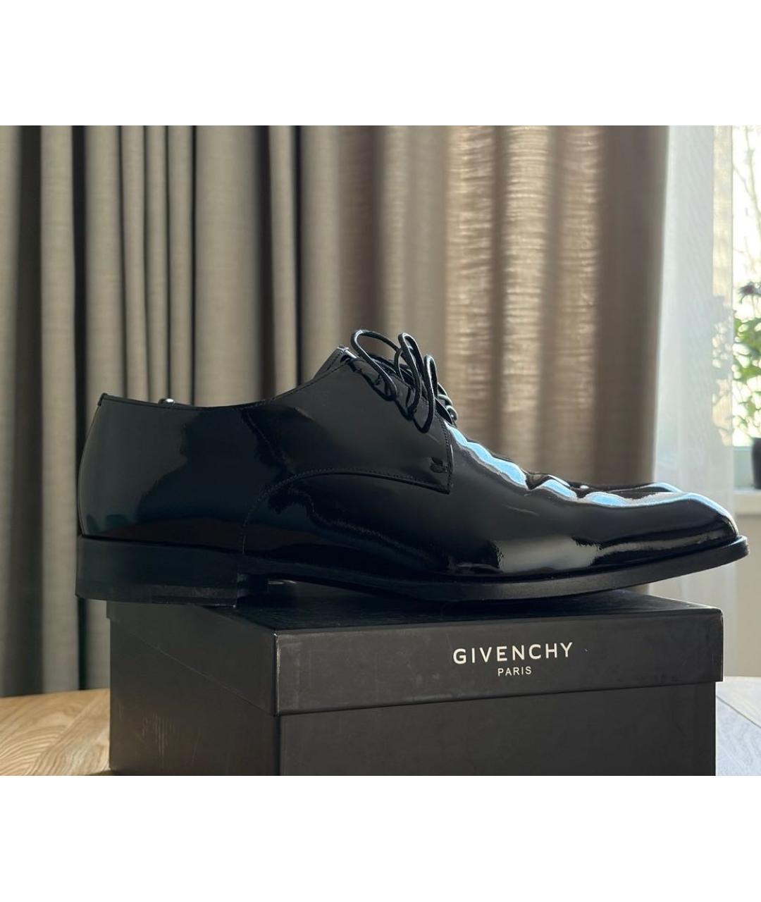GIVENCHY Черные туфли из лакированной кожи, фото 8