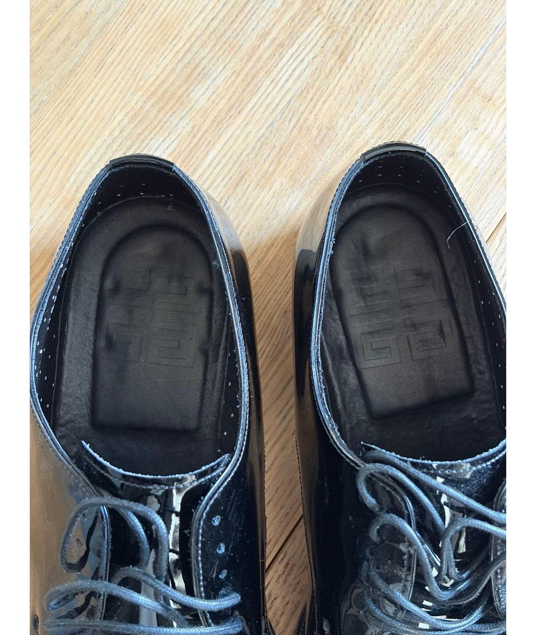 GIVENCHY Черные туфли из лакированной кожи, фото 7