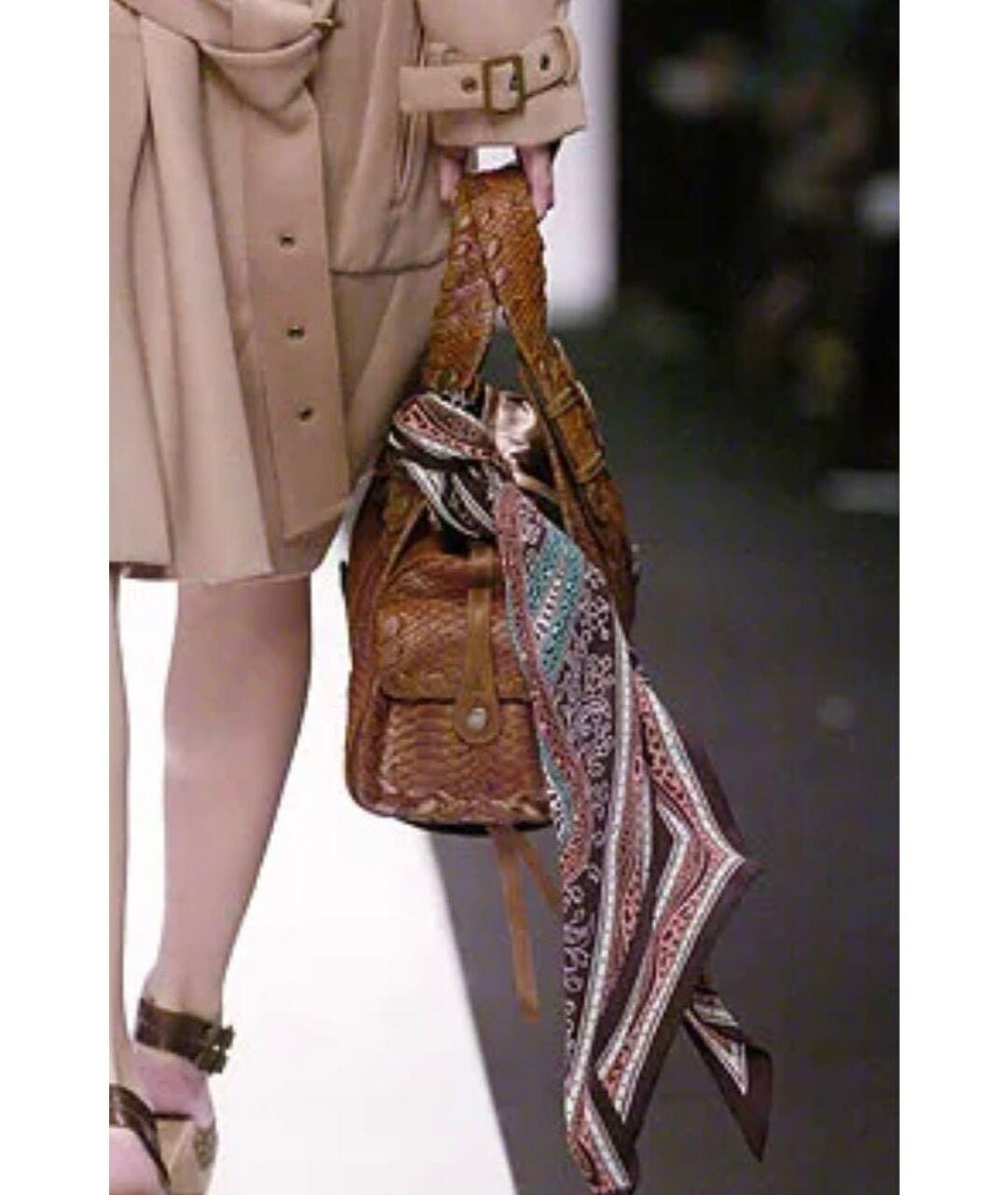 CHLOE Коричневая кожаная сумка тоут, фото 8