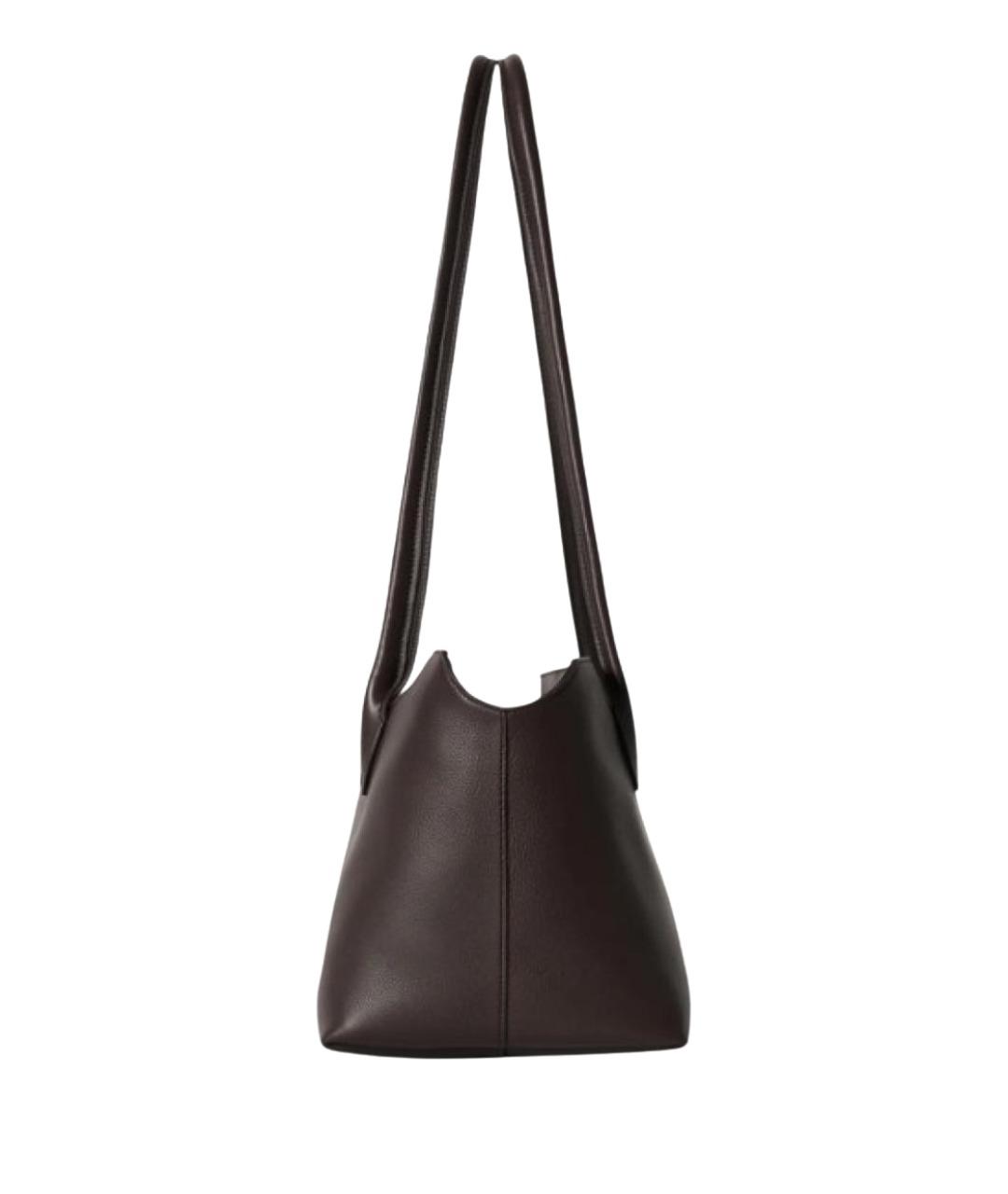 THE ROW Коричневая кожаная сумка тоут, фото 2