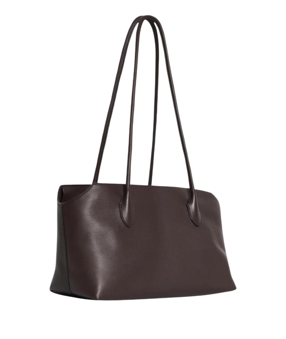 THE ROW Коричневая кожаная сумка тоут, фото 3