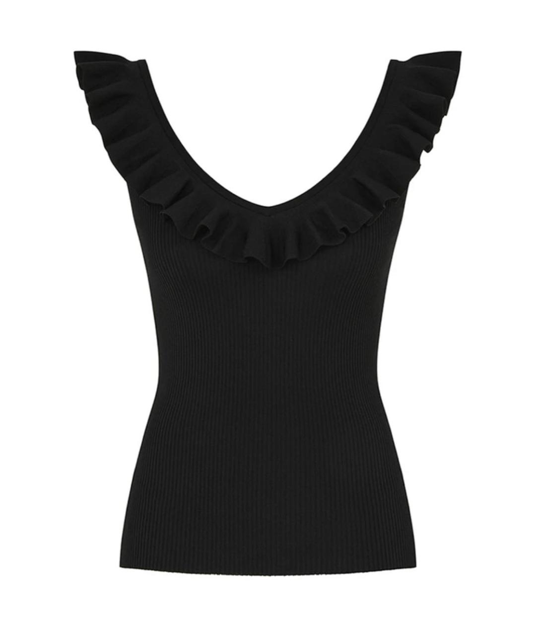 ZIMMERMANN Черная вискозная майка, фото 1