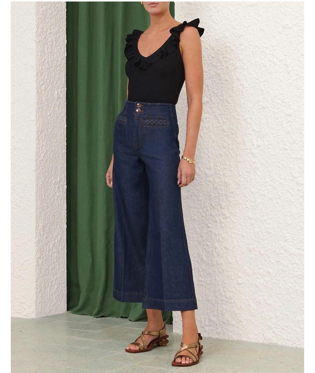 ZIMMERMANN Черная вискозная майка, фото 8