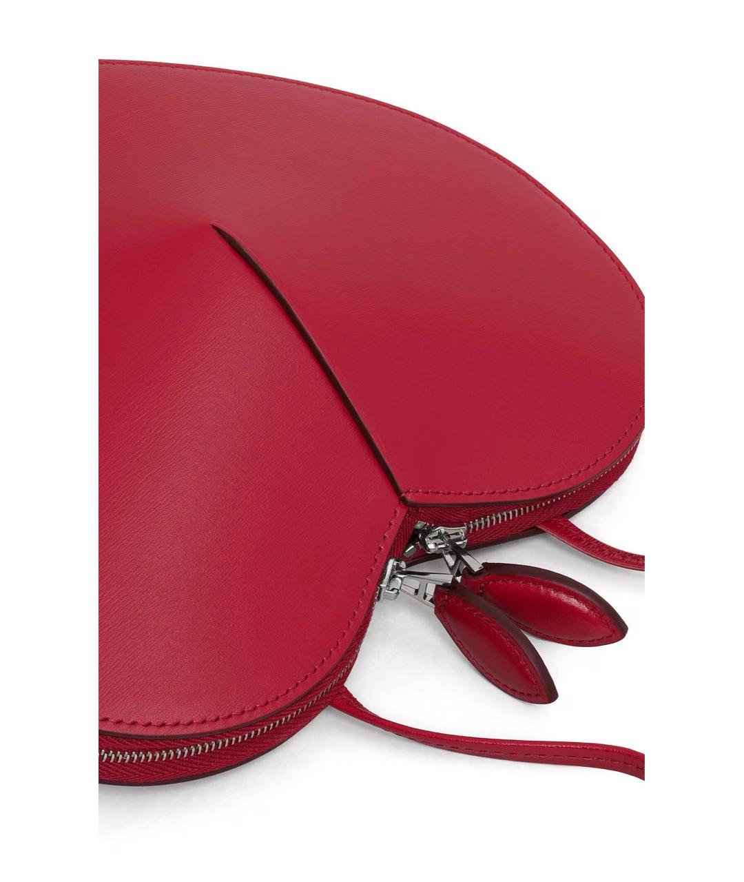 ALAIA Красная кожаная сумка через плечо, фото 3