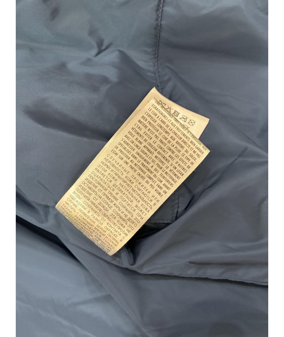 GUCCI Голубая кожаная куртка, фото 8