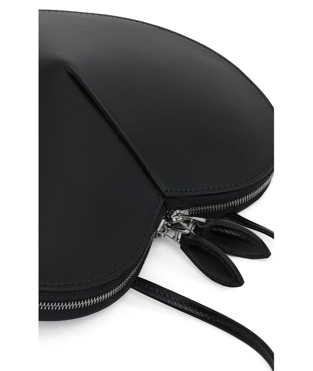 ALAIA Черная кожаная сумка через плечо, фото 3