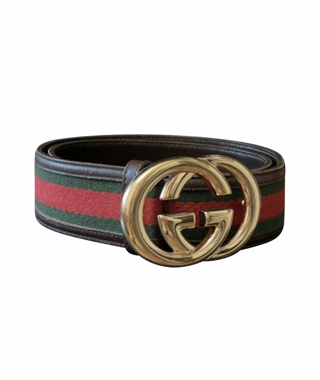 GUCCI Коричневый кожаный ремень, фото 1