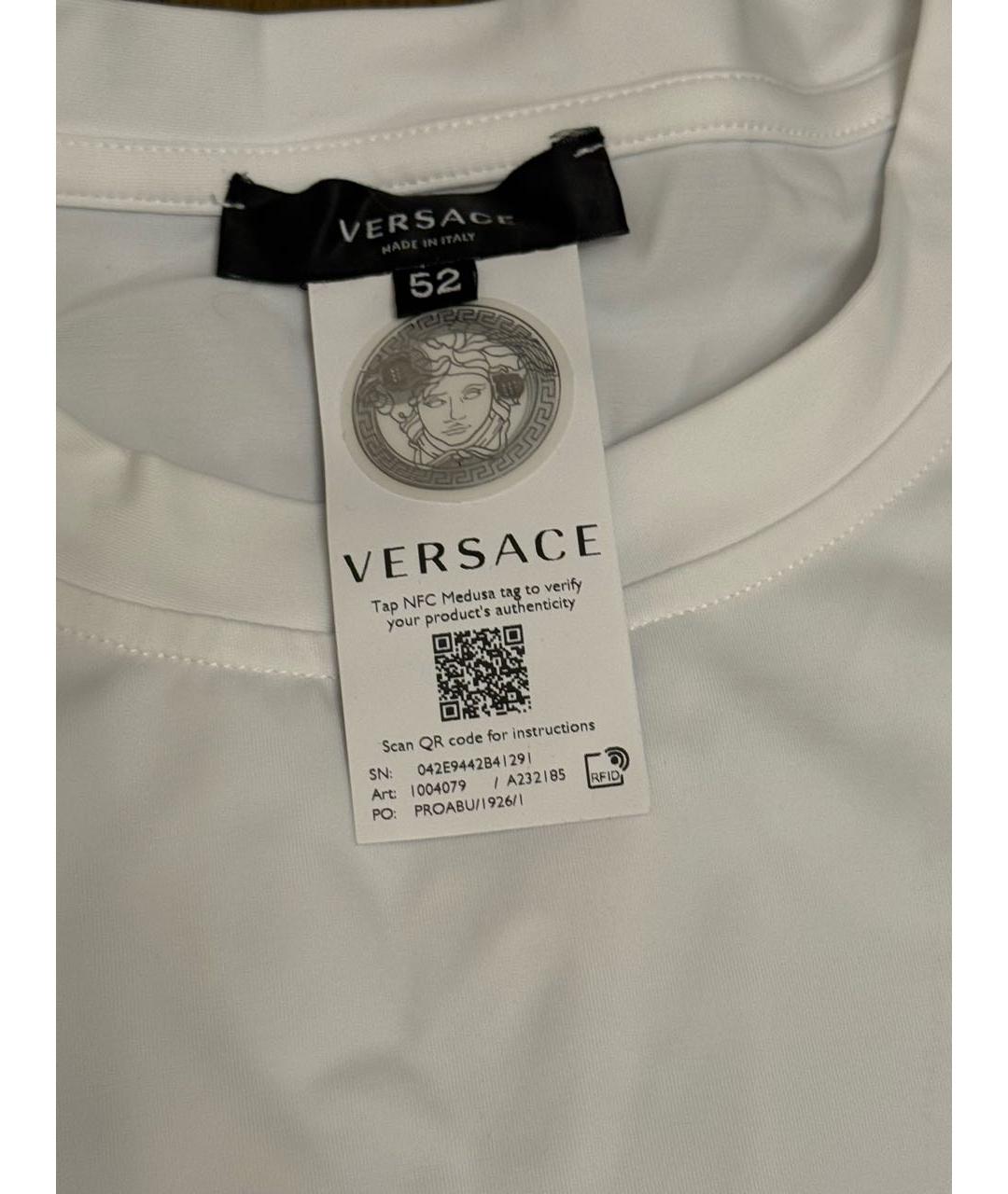 VERSACE Белая футболка, фото 5