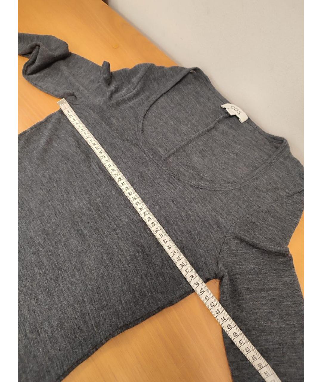 COS Серый шерстяной джемпер / свитер, фото 9