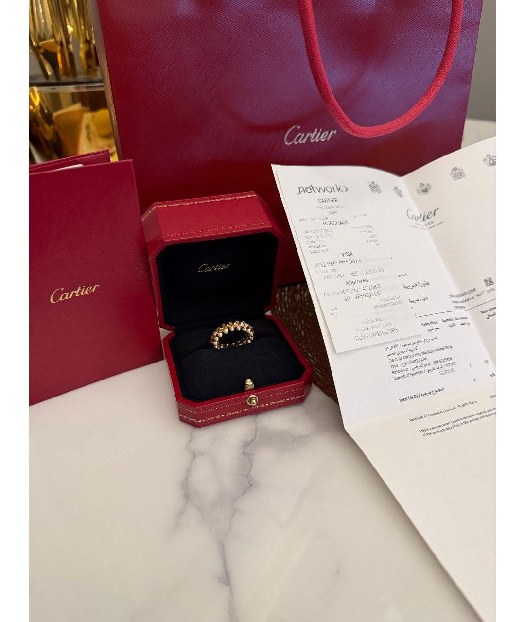 CARTIER Золотое кольцо из розового золота, фото 2