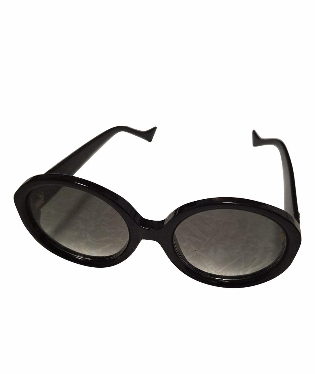 GUCCI Черные пластиковые солнцезащитные очки, фото 1