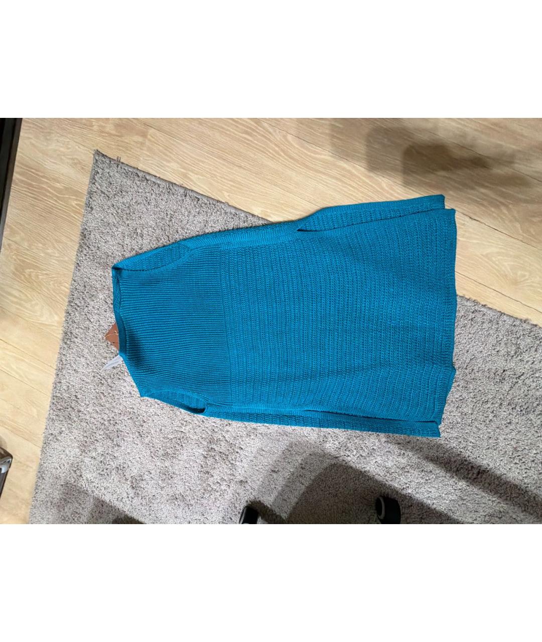 LORO PIANA Синяя шелковая жилетка, фото 2