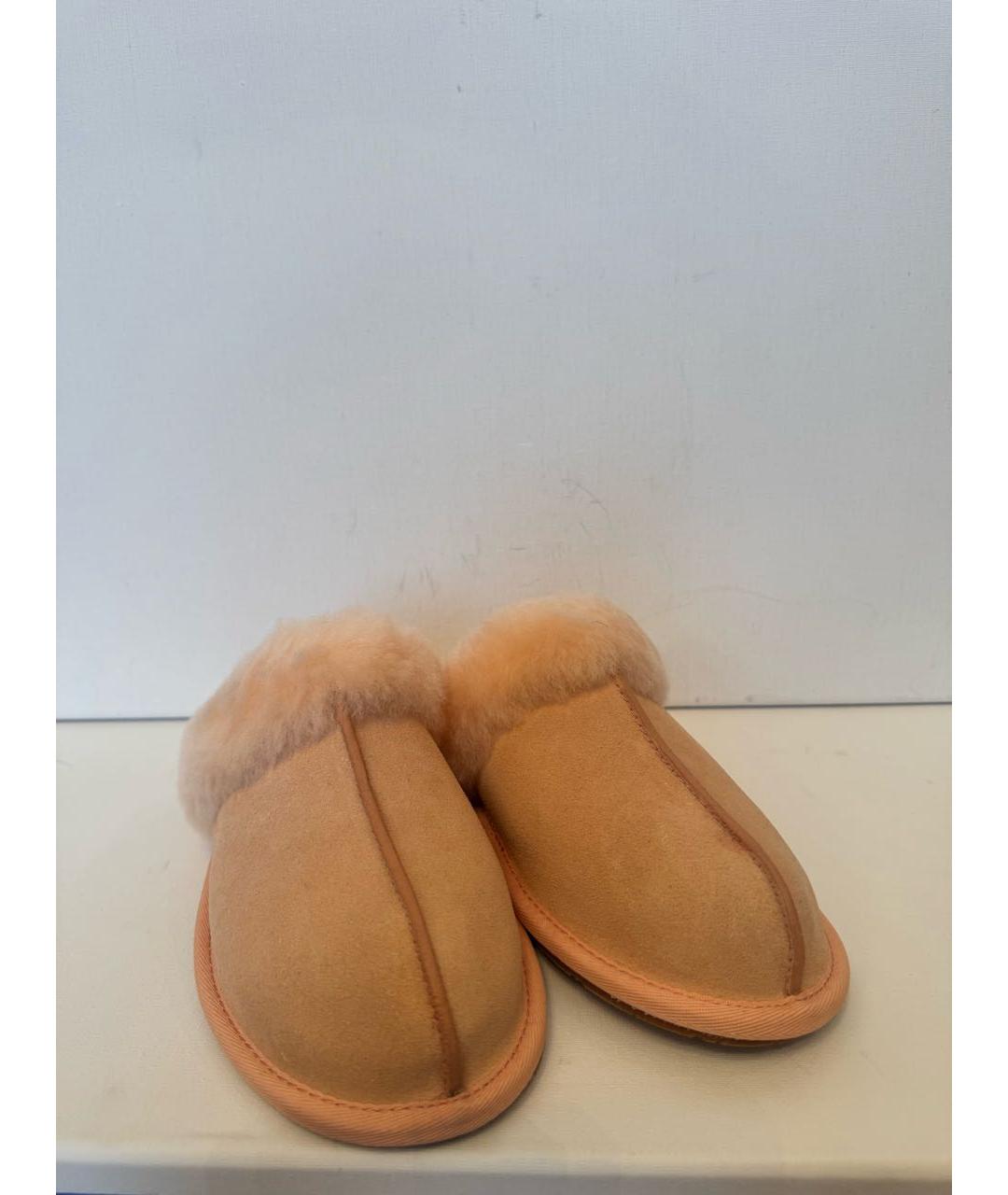 UGG AUSTRALIA Розовые замшевые шлепанцы, фото 9