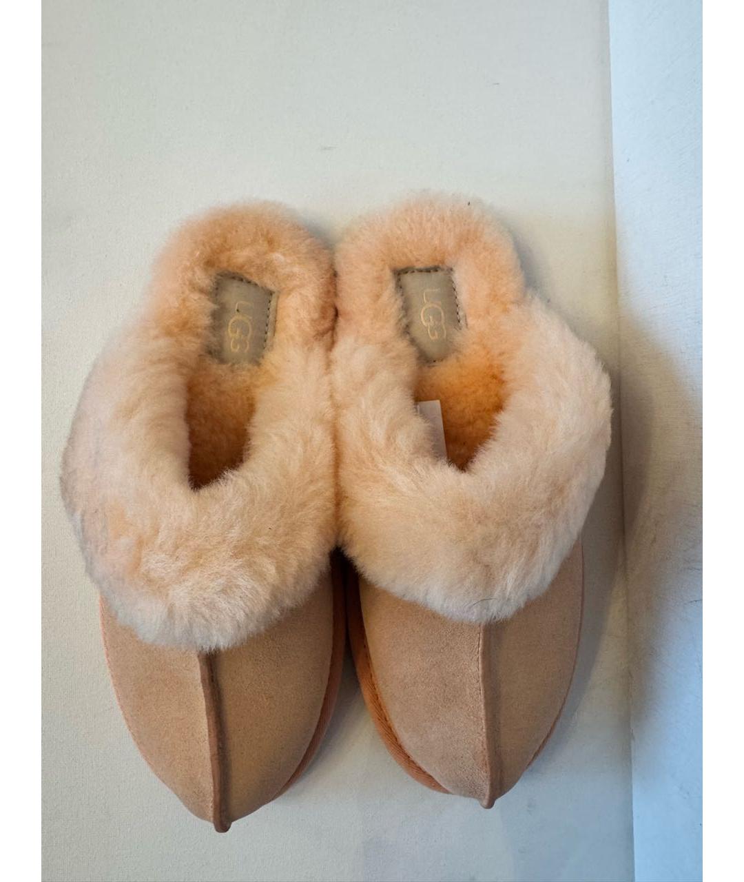 UGG AUSTRALIA Розовые замшевые шлепанцы, фото 3