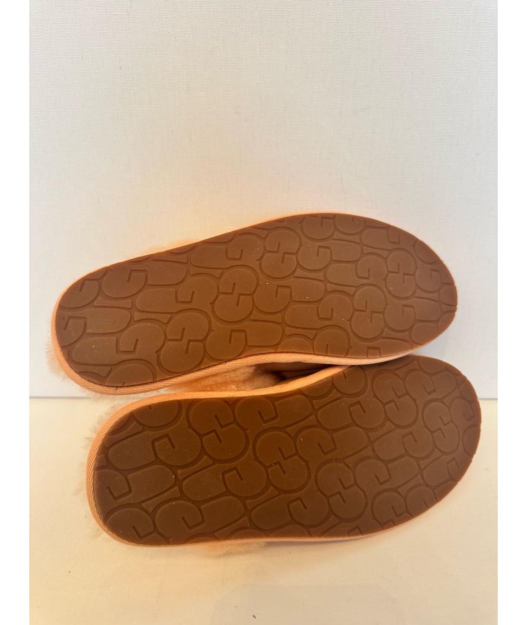 UGG AUSTRALIA Розовые замшевые шлепанцы, фото 7