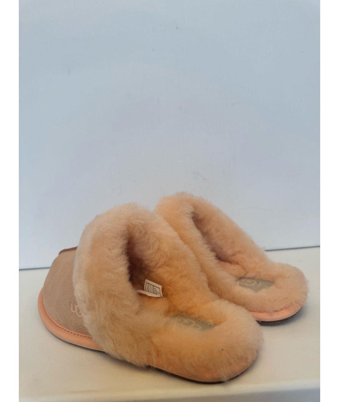 UGG AUSTRALIA Розовые замшевые шлепанцы, фото 4