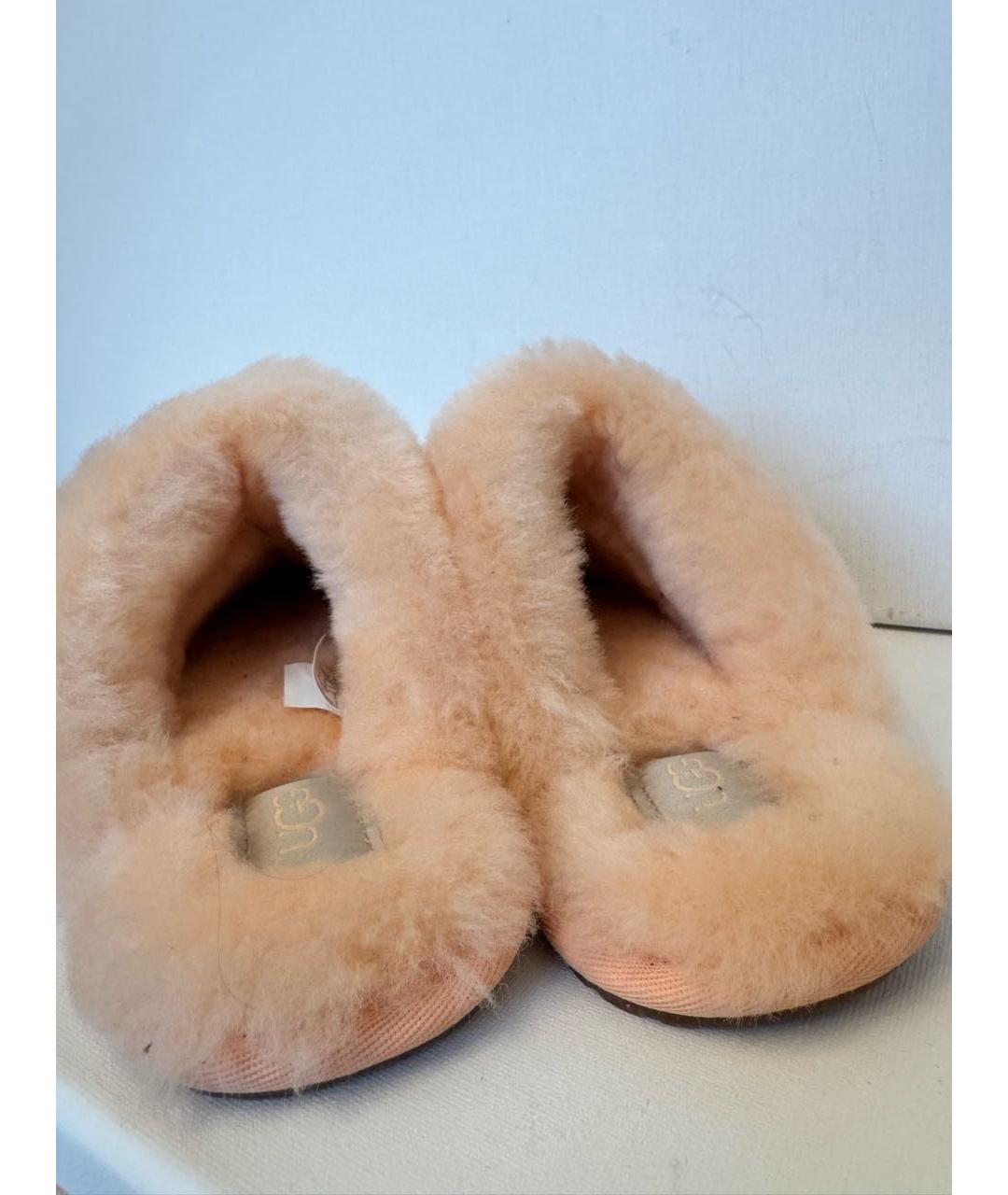 UGG AUSTRALIA Розовые замшевые шлепанцы, фото 6