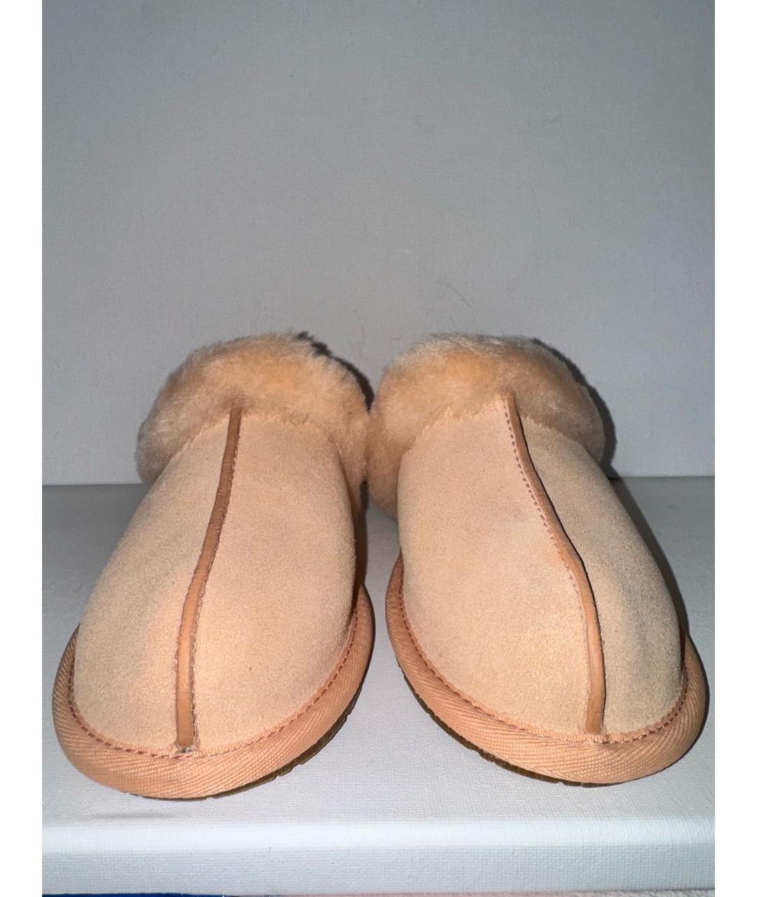 UGG AUSTRALIA Розовые замшевые шлепанцы, фото 2