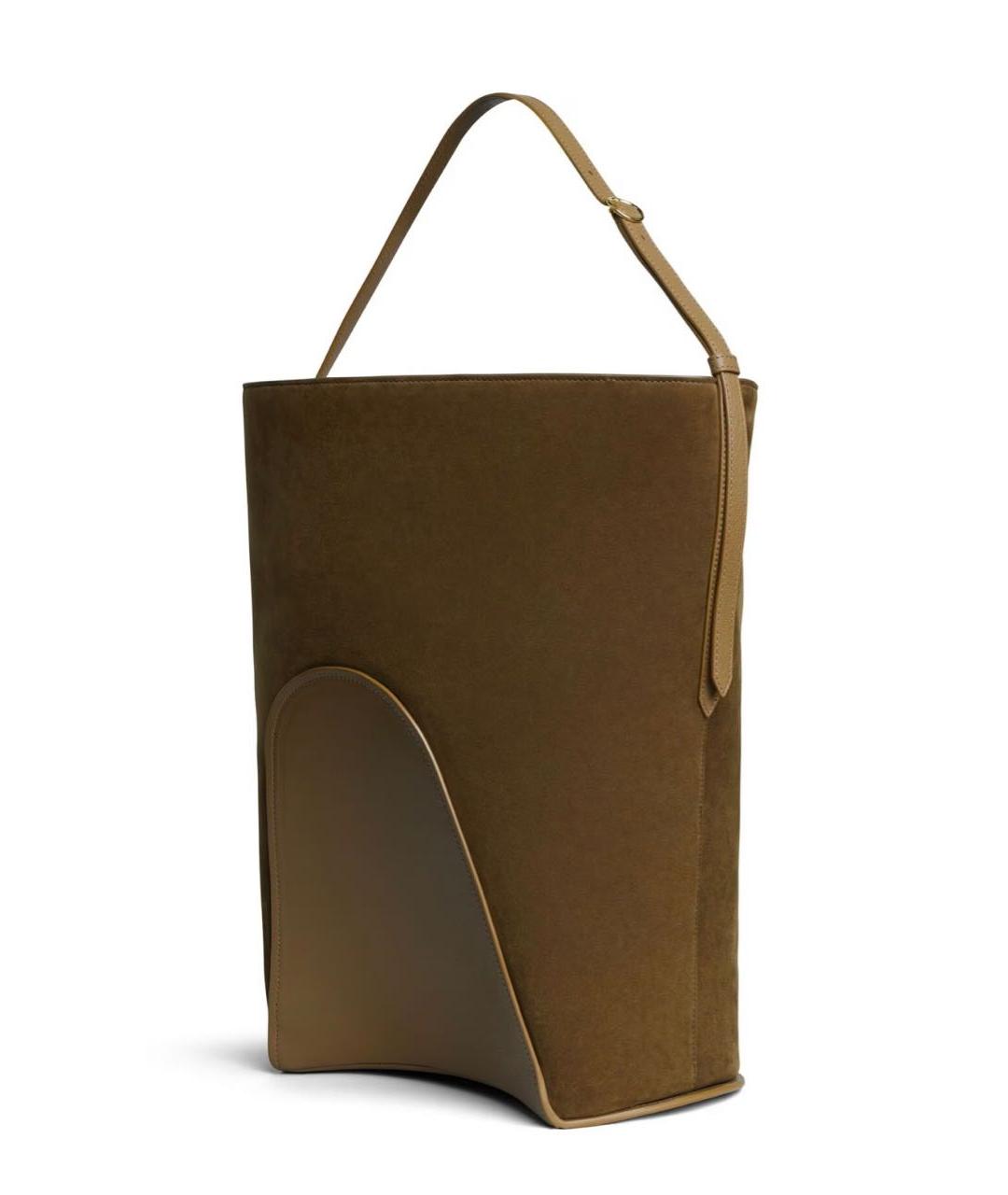 ALAIA Коричневая замшевая сумка через плечо, фото 2