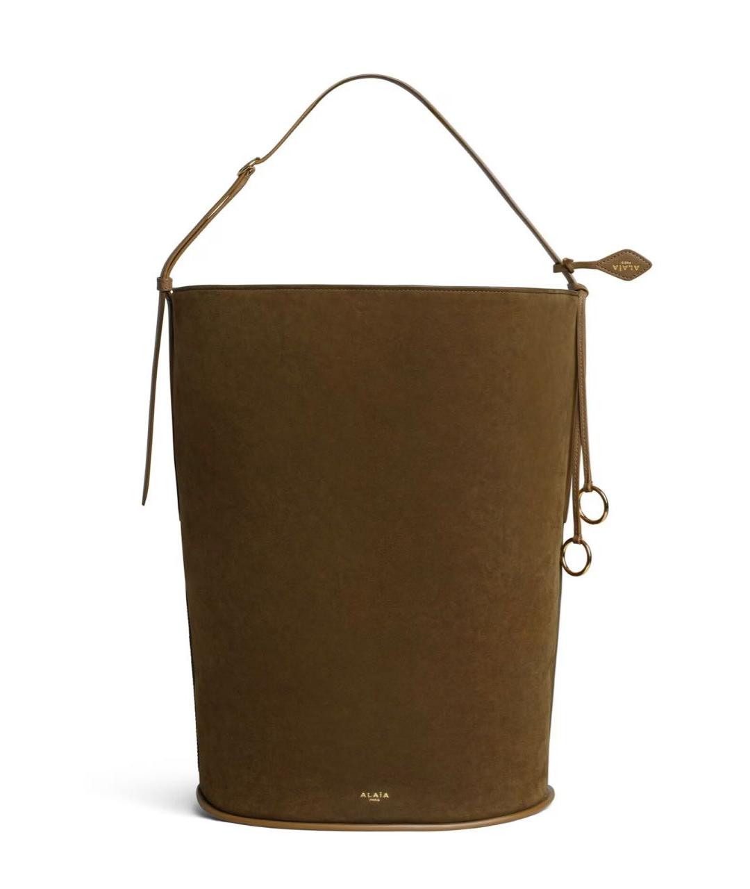 ALAIA Коричневая замшевая сумка через плечо, фото 1