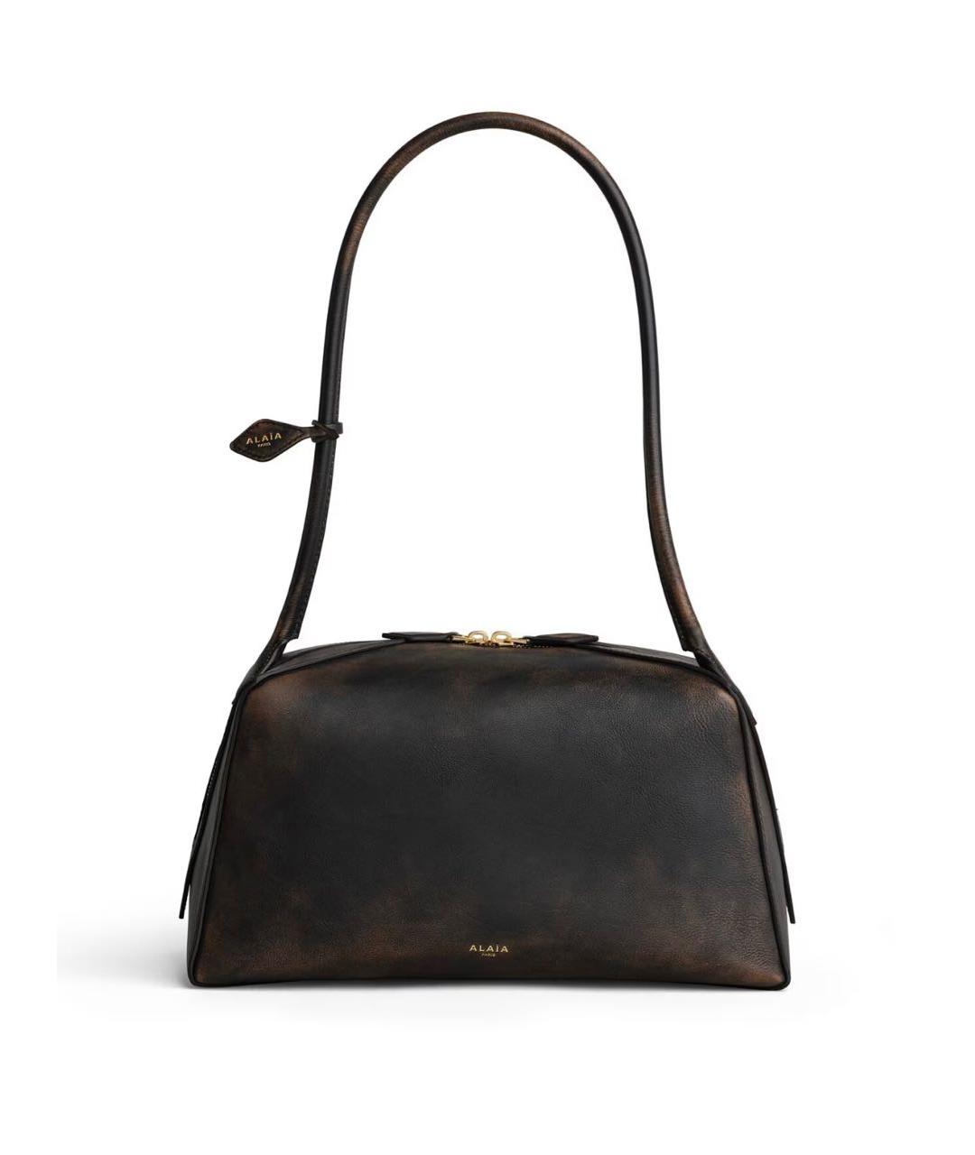 ALAIA Коричневая кожаная сумка через плечо, фото 1